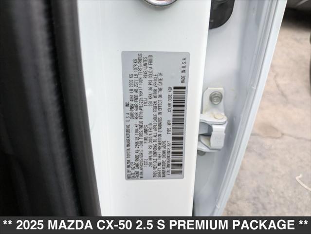 new 2025 Mazda CX-50 car, priced at $36,970