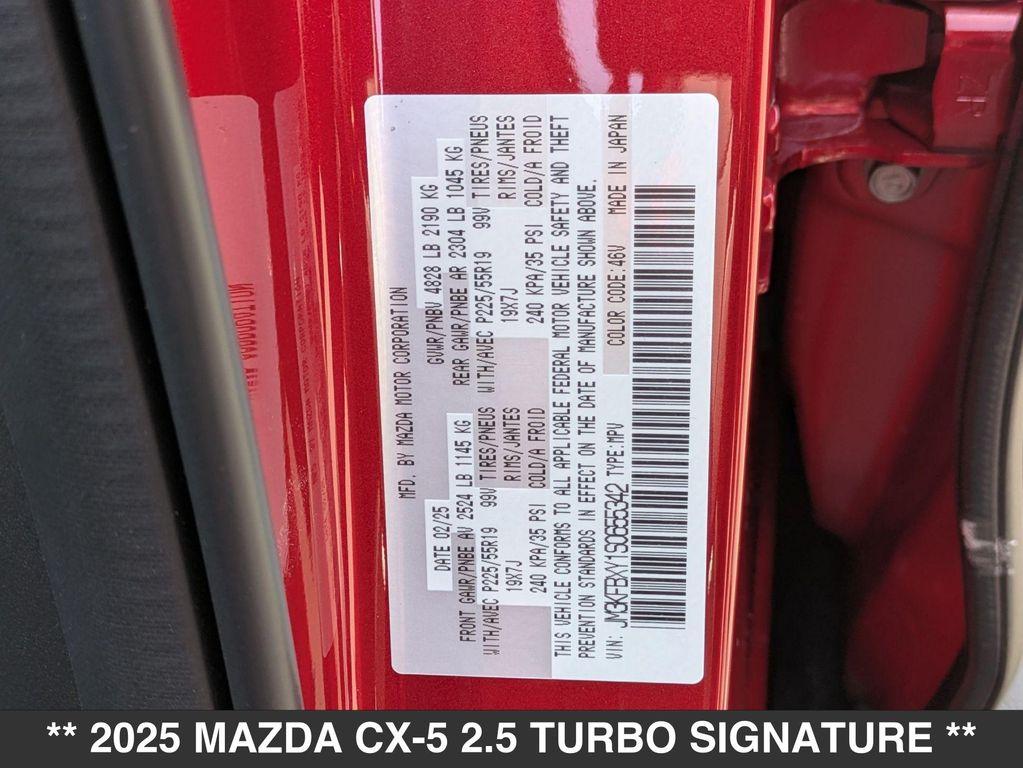 new 2025 Mazda CX-5 car, priced at $43,445