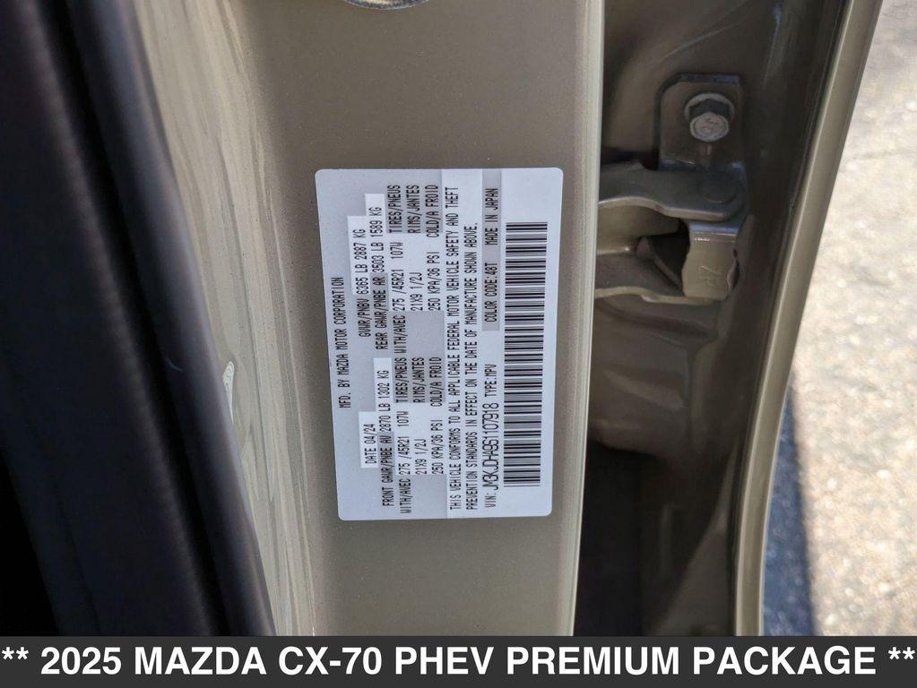 new 2025 Mazda CX-70 PHEV car, priced at $56,825