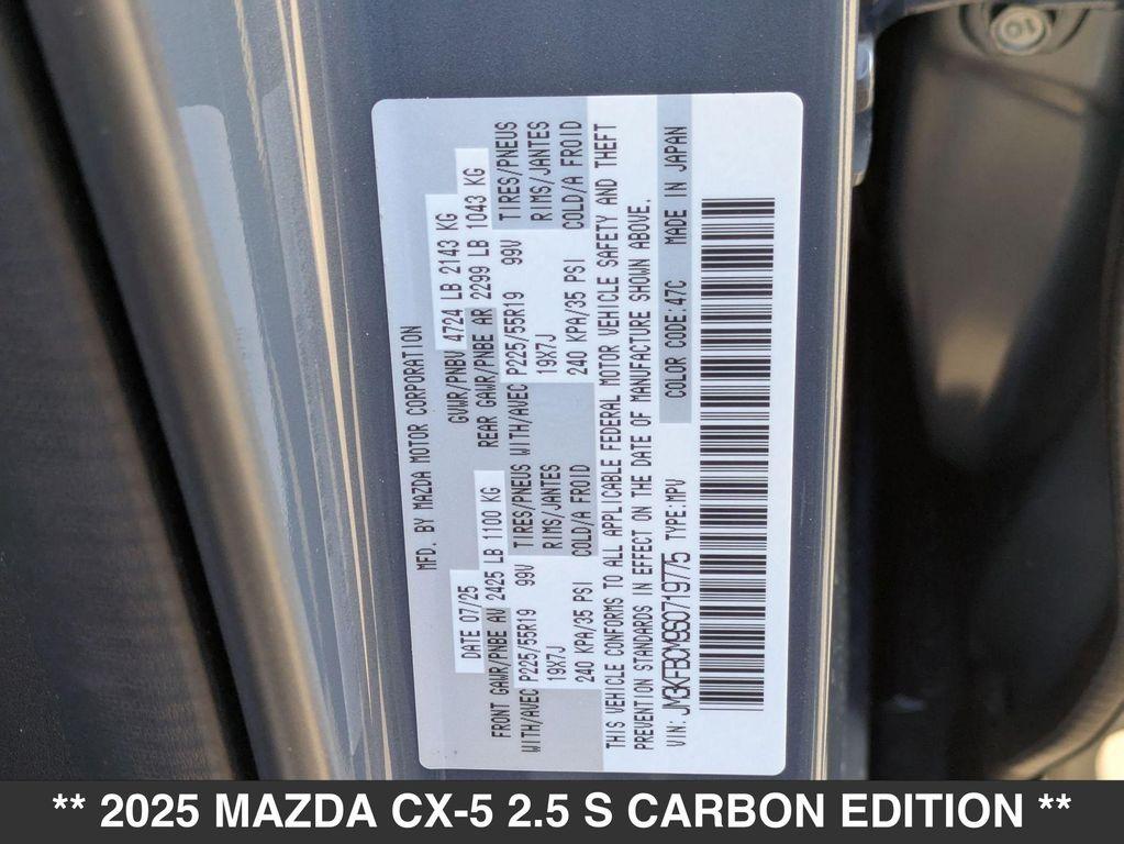 new 2025 Mazda CX-5 car, priced at $34,755