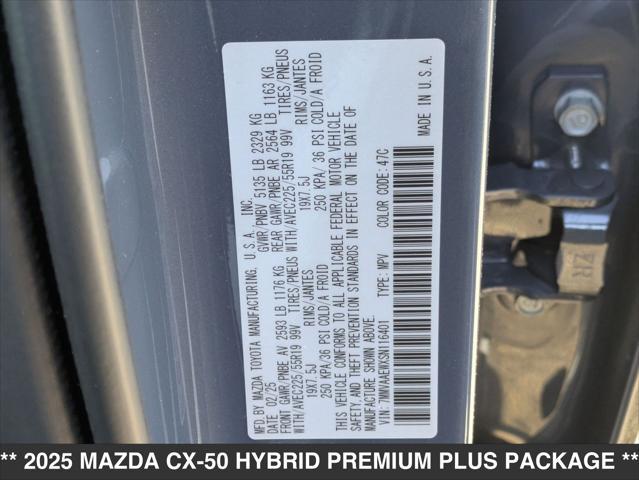 new 2025 Mazda CX-50 Hybrid car, priced at $42,535