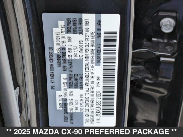 new 2025 Mazda CX-90 car, priced at $42,475