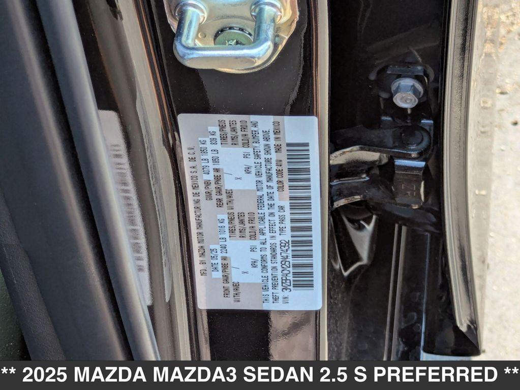 new 2025 Mazda Mazda3 car, priced at $27,910