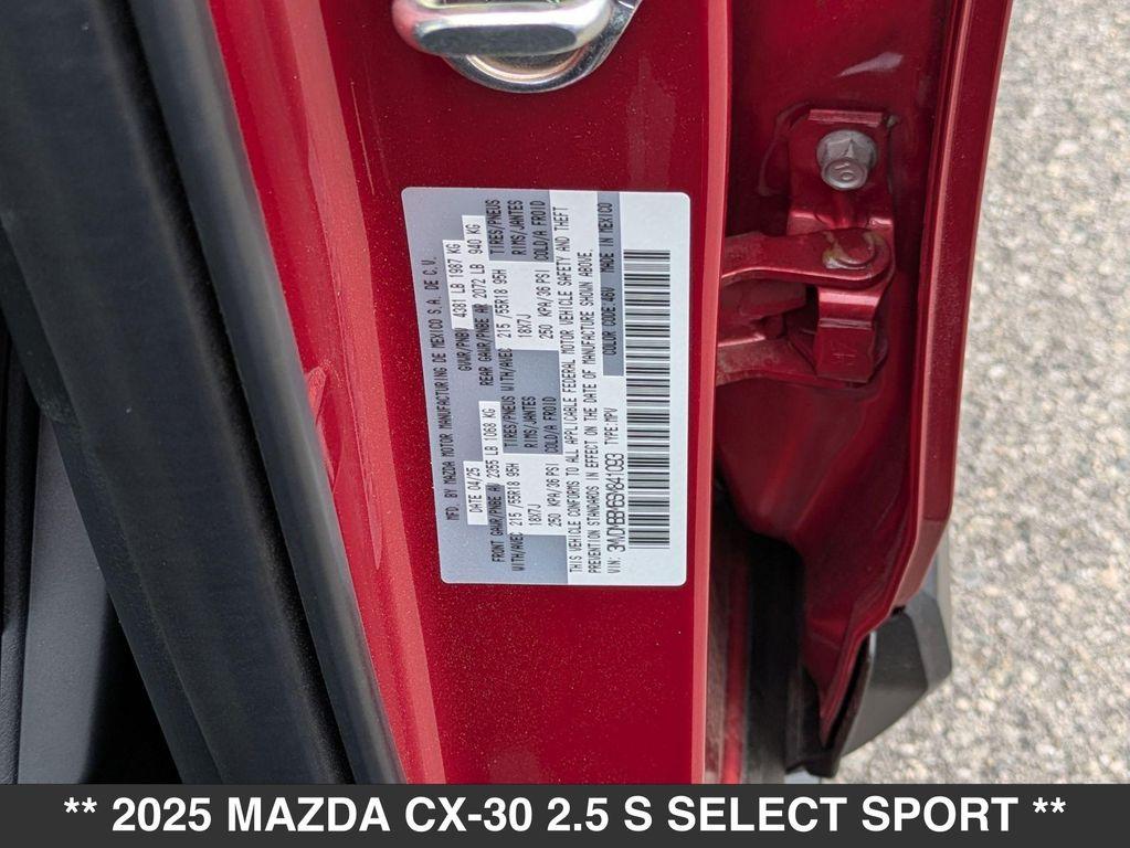 new 2025 Mazda CX-30 car, priced at $28,865