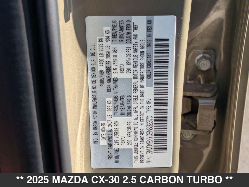 new 2025 Mazda CX-30 car, priced at $35,225
