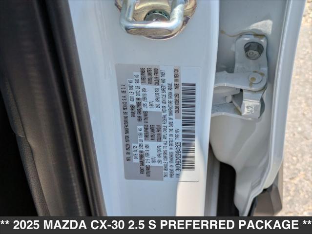 new 2025 Mazda CX-30 car, priced at $31,820