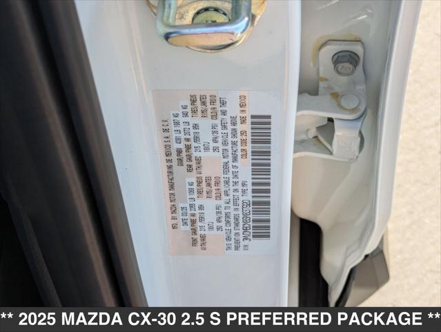 new 2025 Mazda CX-30 car, priced at $31,645