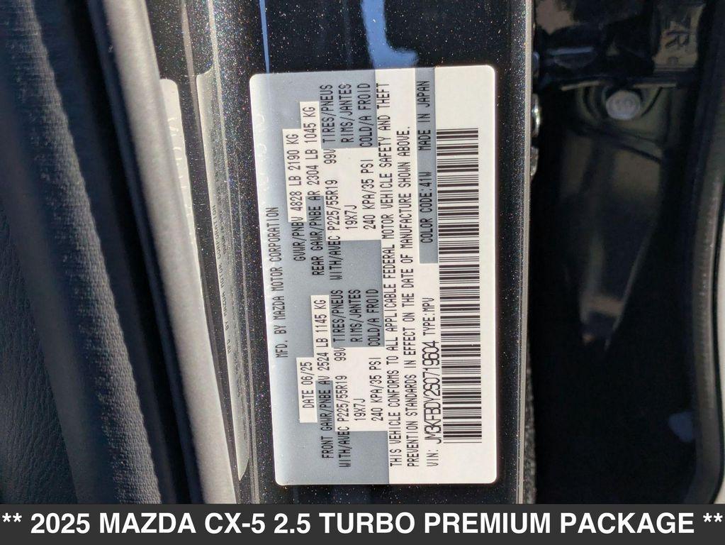 new 2025 Mazda CX-5 car, priced at $39,855