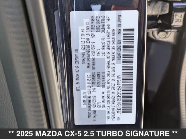 new 2025 Mazda CX-5 car, priced at $42,470