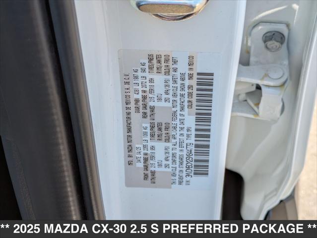 new 2025 Mazda CX-30 car, priced at $31,725