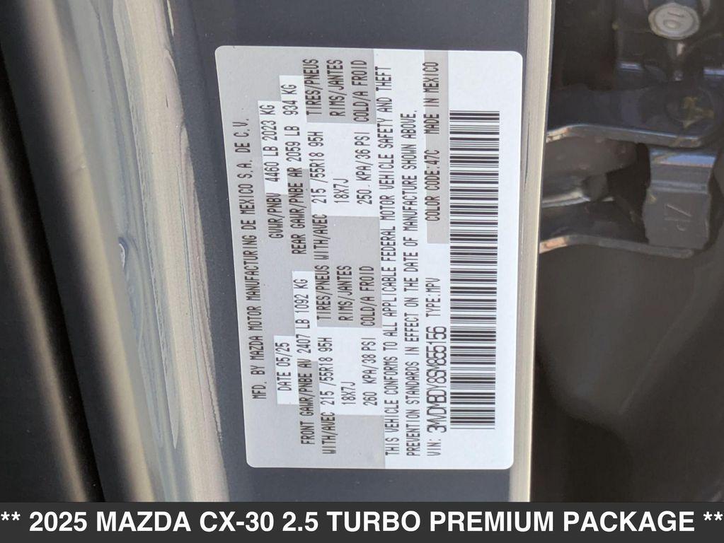 new 2025 Mazda CX-30 car, priced at $37,885