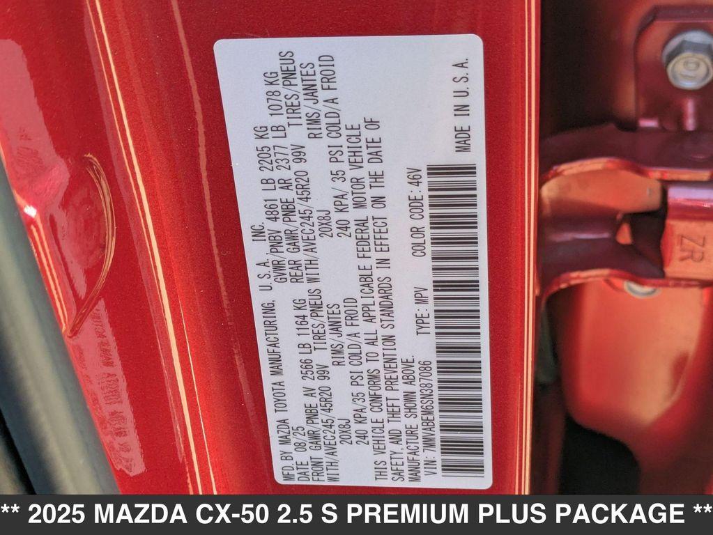 new 2025 Mazda CX-50 car, priced at $40,800