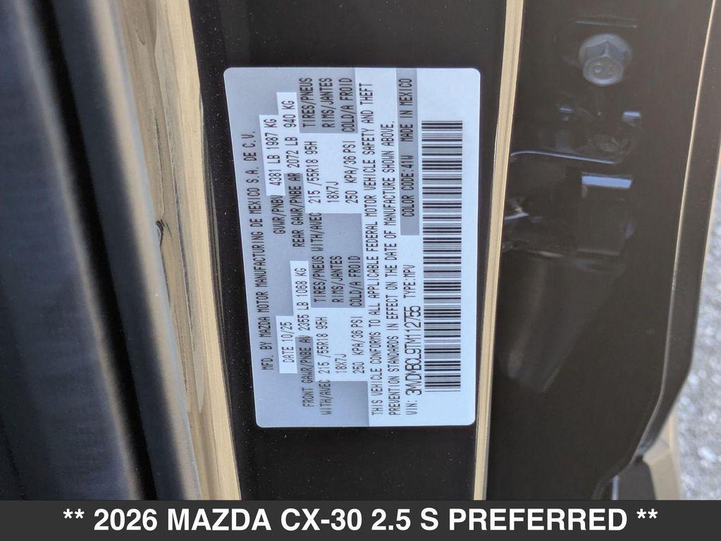 new 2026 Mazda CX-30 car, priced at $31,425