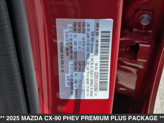 new 2025 Mazda CX-90 PHEV car, priced at $60,300
