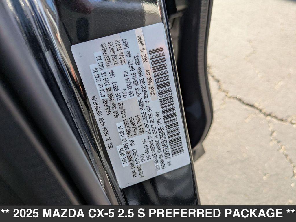 new 2025 Mazda CX-5 car, priced at $33,560