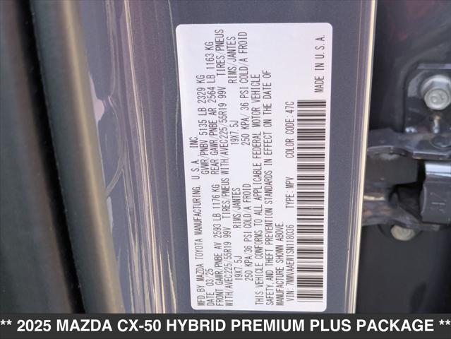 new 2025 Mazda CX-50 Hybrid car, priced at $42,855