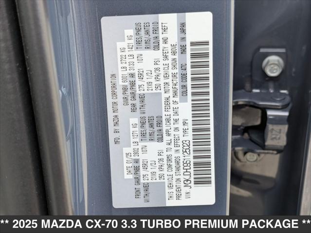new 2025 Mazda CX-70 car, priced at $47,805