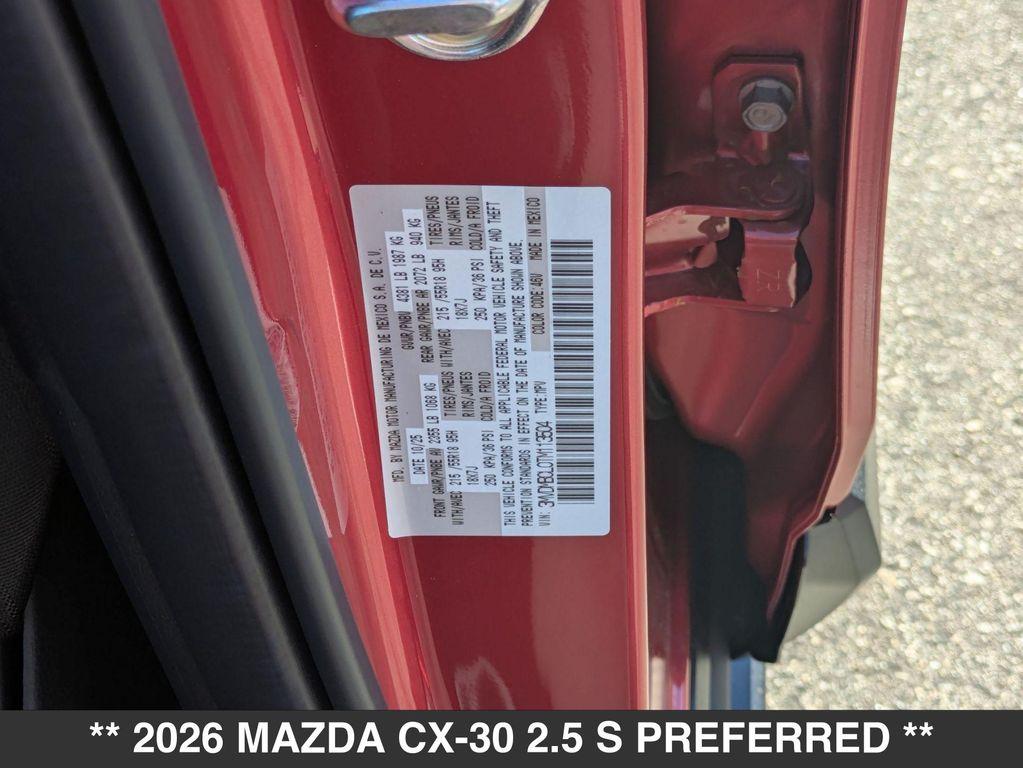 new 2026 Mazda CX-30 car, priced at $31,655