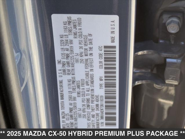 new 2025 Mazda CX-50 Hybrid car, priced at $42,835
