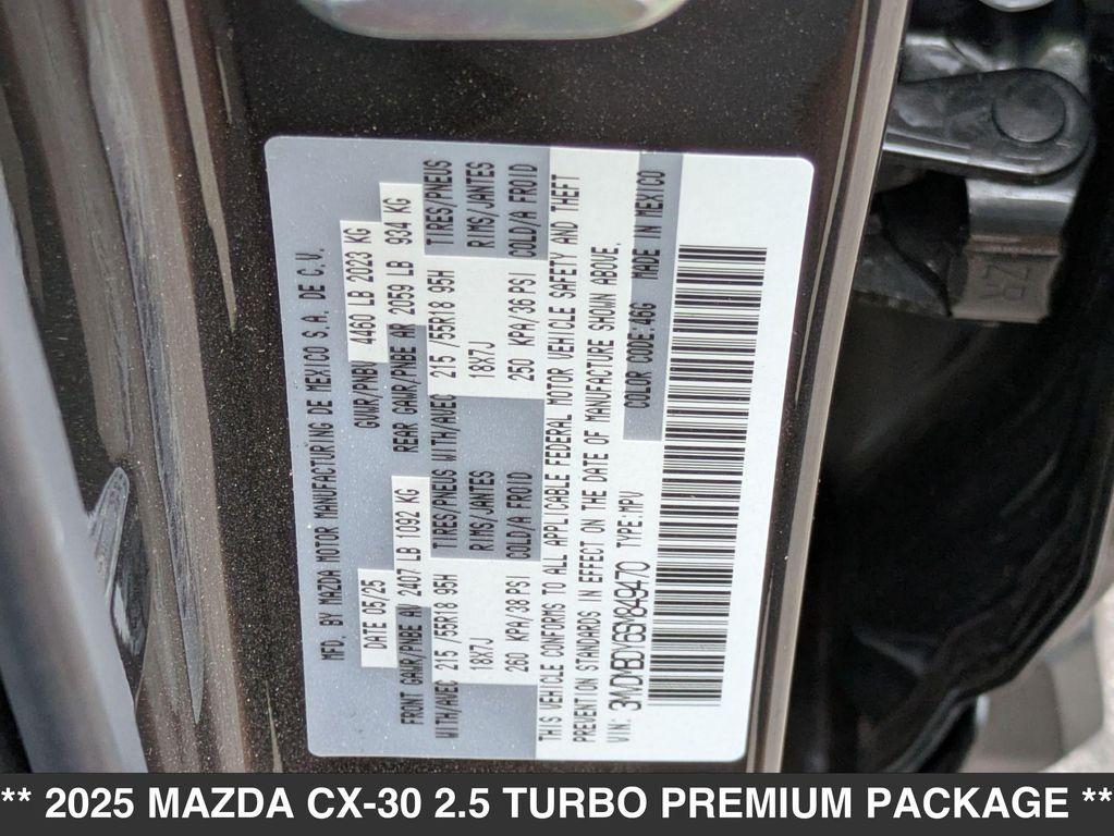 new 2025 Mazda CX-30 car, priced at $37,905