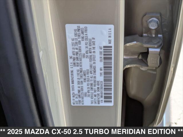 new 2025 Mazda CX-50 car, priced at $44,495