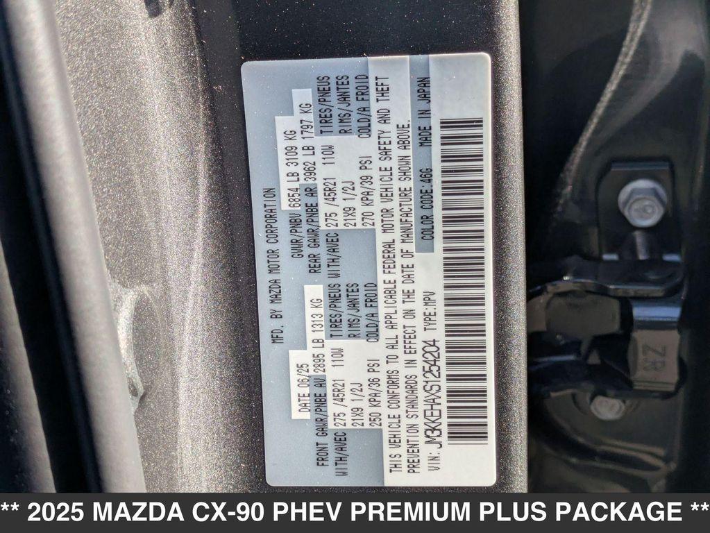 new 2025 Mazda CX-90 PHEV car, priced at $61,250