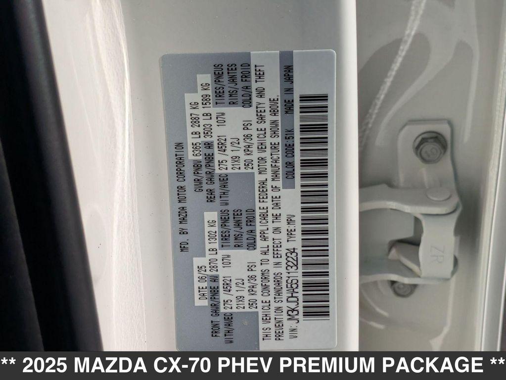 new 2025 Mazda CX-70 PHEV car, priced at $56,790