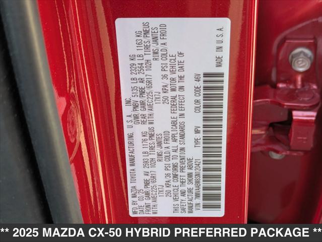 new 2025 Mazda CX-50 Hybrid car, priced at $36,900