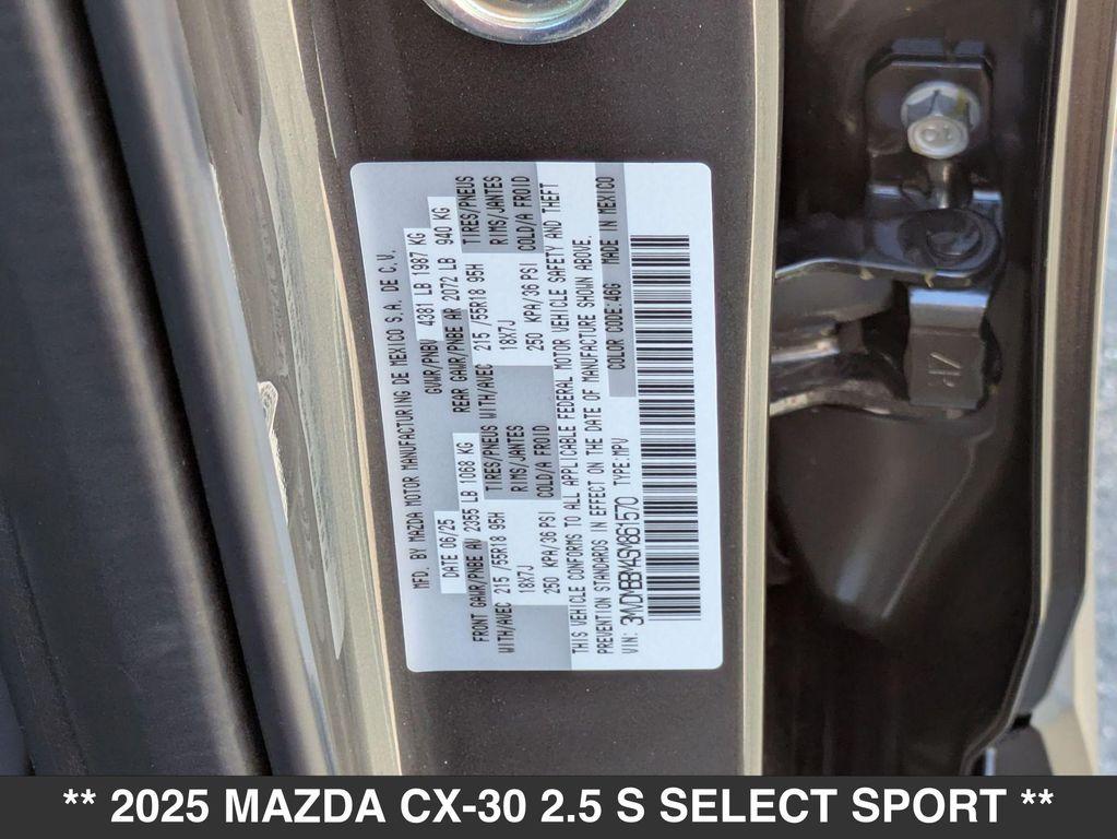 new 2025 Mazda CX-30 car, priced at $29,225