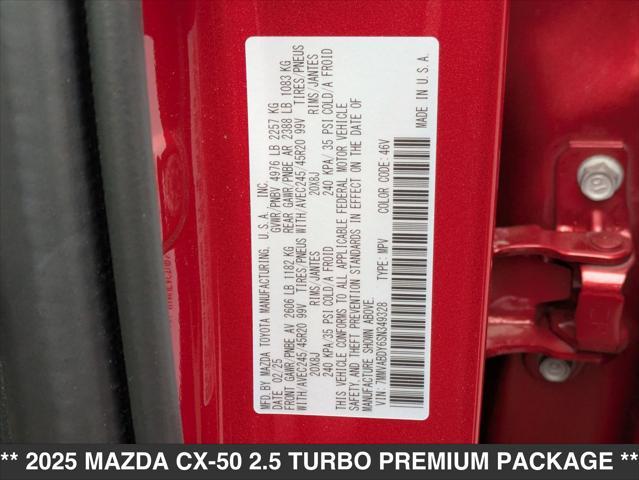 new 2025 Mazda CX-50 car, priced at $44,490