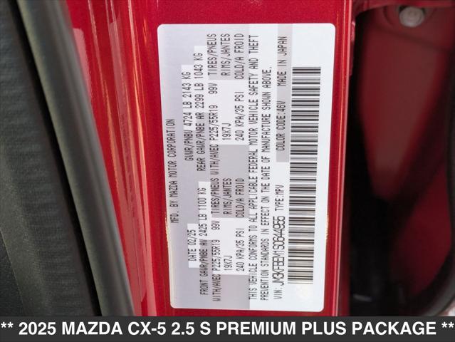 new 2025 Mazda CX-5 car, priced at $37,985