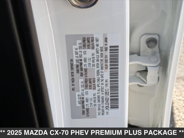 new 2025 Mazda CX-70 PHEV car, priced at $59,790