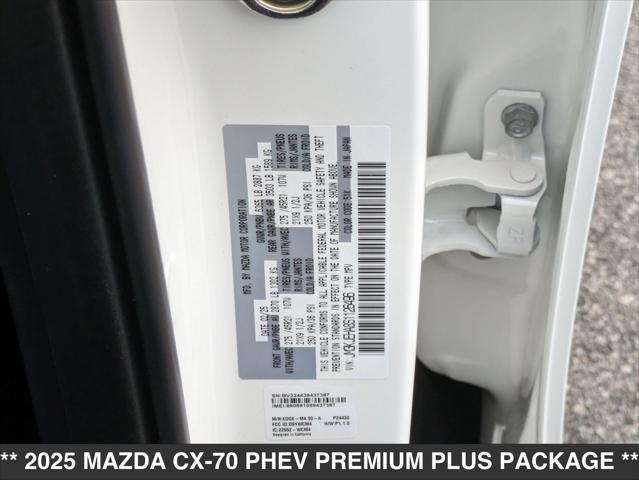 new 2025 Mazda CX-70 PHEV car, priced at $59,950