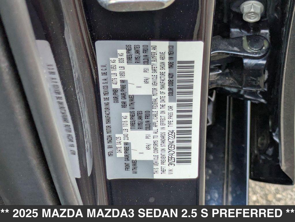 new 2025 Mazda Mazda3 car, priced at $27,800