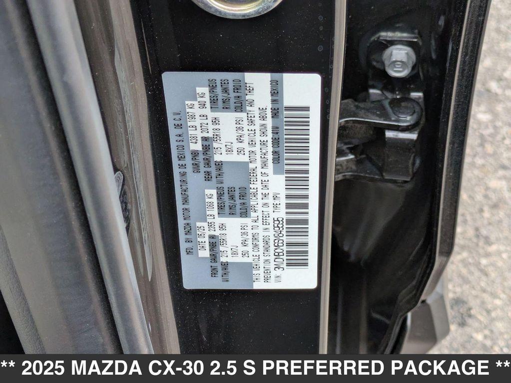 new 2025 Mazda CX-30 car, priced at $31,335