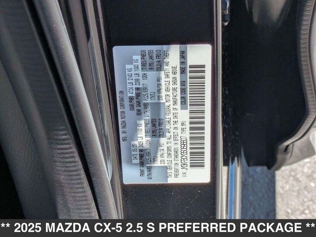 new 2025 Mazda CX-5 car, priced at $32,480