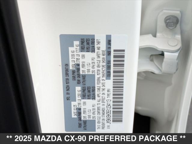 new 2025 Mazda CX-90 car, priced at $43,685