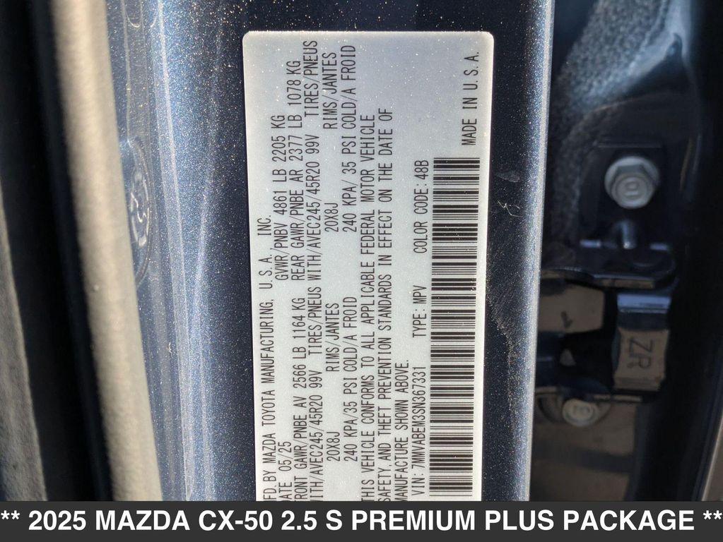 new 2025 Mazda CX-50 car, priced at $39,510