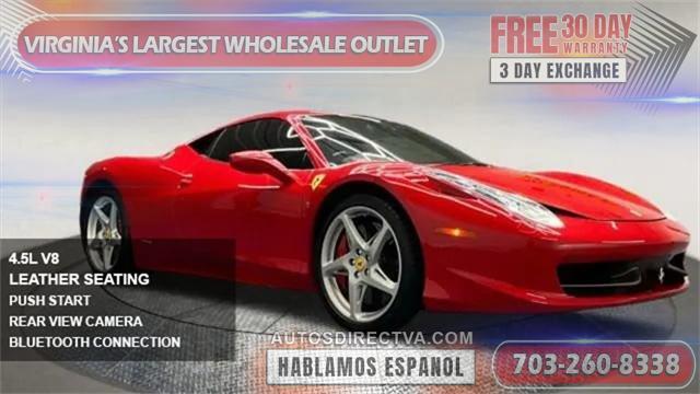 used 2012 Ferrari 458 Italia car, priced at $181,795
