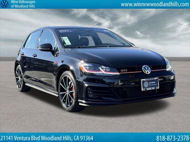 used 2021 Volkswagen Golf GTI car, priced at $28,995
