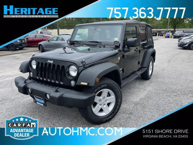 used 2018 Jeep Wrangler JK Unlimited car, priced at $21,900