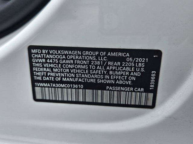 used 2021 Volkswagen Passat car, priced at $22,930