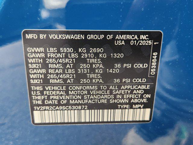 new 2025 Volkswagen Atlas car, priced at $54,891