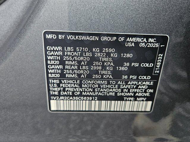 new 2025 Volkswagen Atlas car, priced at $44,908