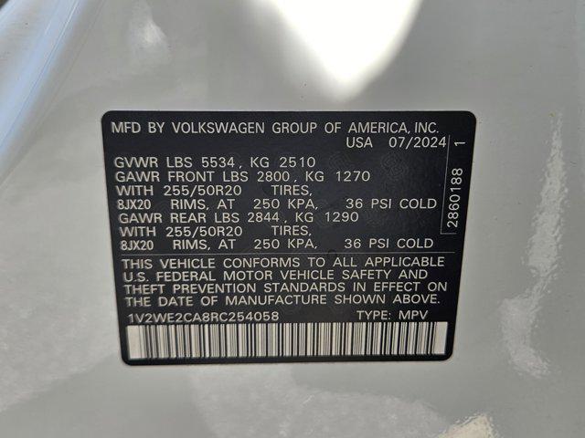used 2024 Volkswagen Atlas Cross Sport car, priced at $35,432