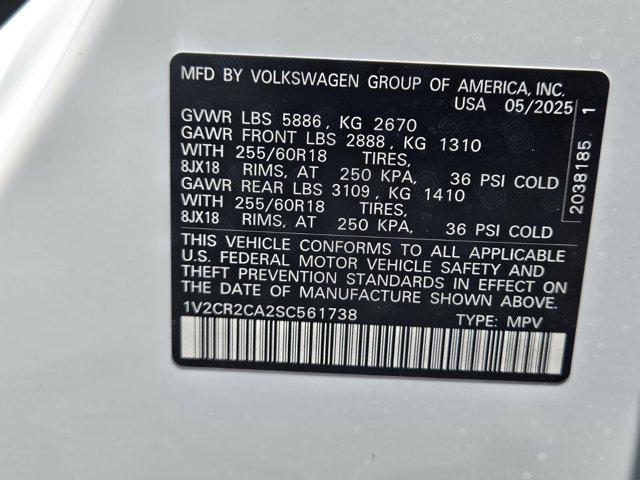 new 2025 Volkswagen Atlas car, priced at $47,859