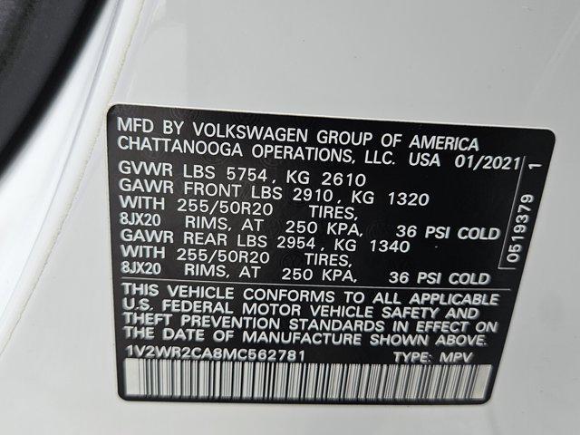 used 2021 Volkswagen Atlas car, priced at $24,606