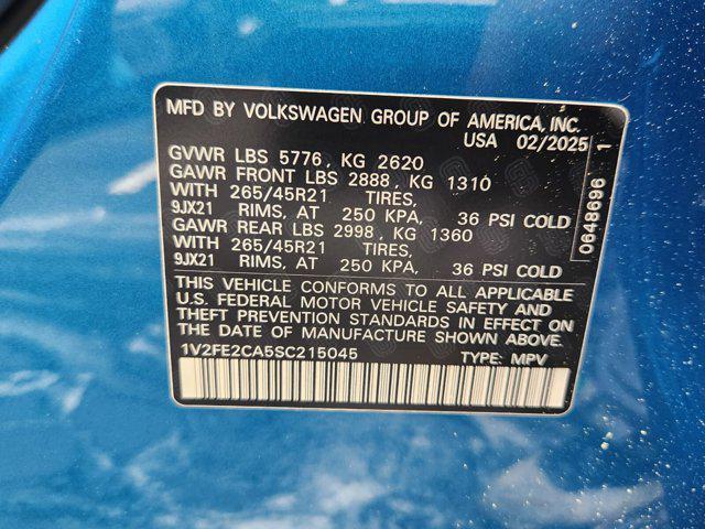 new 2025 Volkswagen Atlas Cross Sport car, priced at $52,846