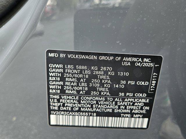 new 2025 Volkswagen Atlas car, priced at $48,894
