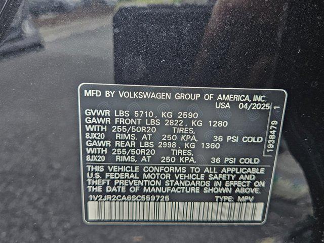 new 2025 Volkswagen Atlas car, priced at $44,908